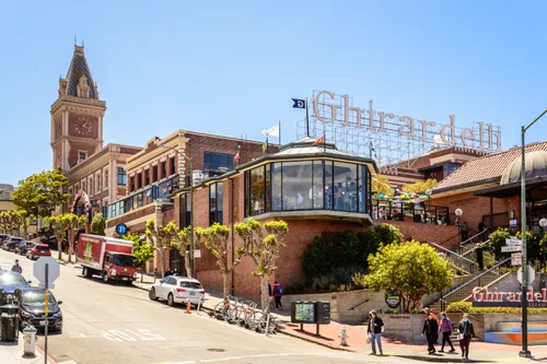 The Ghirardelli Square is located just south of the park