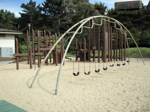Swing sets at George Christopher Playground