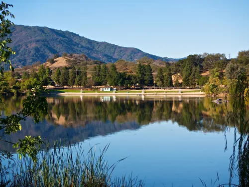 View from Almaden Lake's east shore