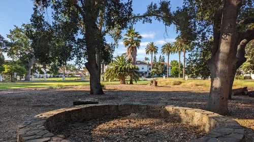 Looking south toward Hayes Mansion on a late afternoon
