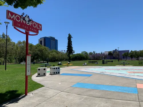 Giant Monopoly board offers a unique attraction in the park
