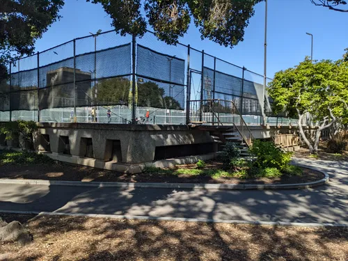 View of the tennis courts