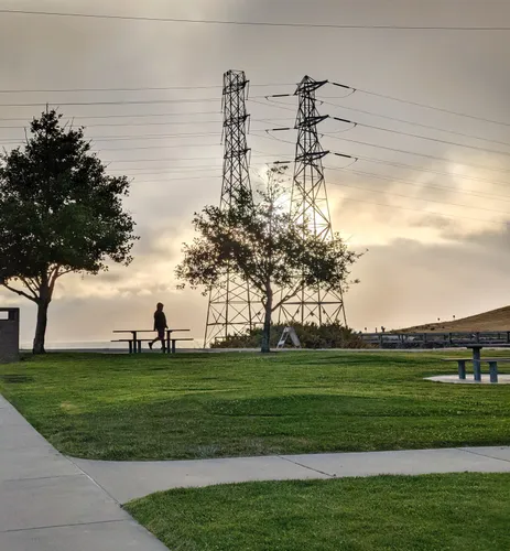 Grassy area just west of the park