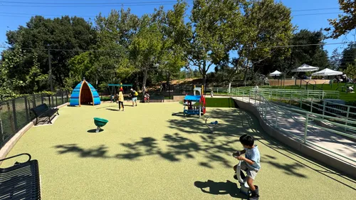Children at Santa Clara's Magical Bridge Playground