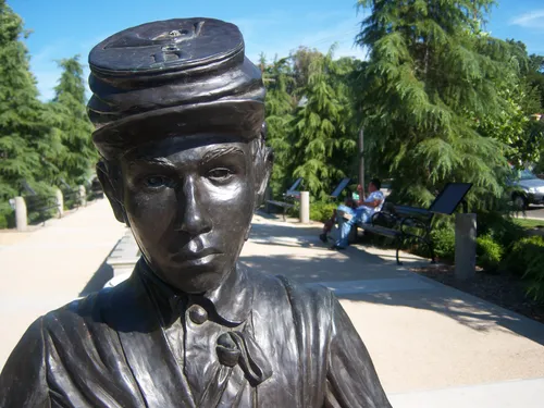 Willie the Drummer Boy is a bronze statue that honors Medal of Honor recipient William J. Johnston Jr.
