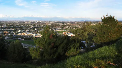 Scenic eastward view of the city from the park's elevated position