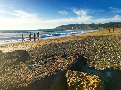 Beautiful shoreline along the park's beach