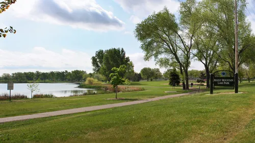 View of the park landscape south of the lake