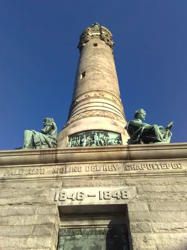Close-up of the Soldiers and Sailors Monument showing sculptural details