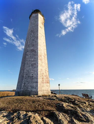 The park's lighthouse stands watch over the surrounding coast