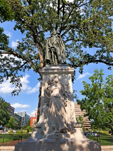 The bronze statue of Commodore John Barry by sculptor John Boyle