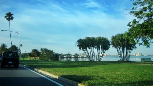 Green lawns stretch along Edgewater Drive