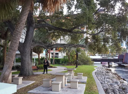 View of the Riverwalk North near Esplanade Park