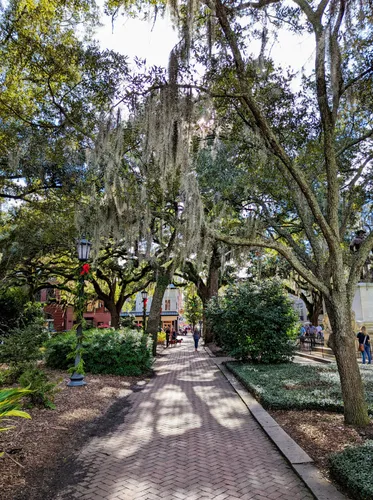 Walkway through the square