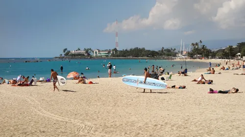 View of the park's vast beach