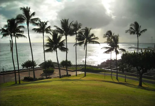 An afternoon view of the park's west corner