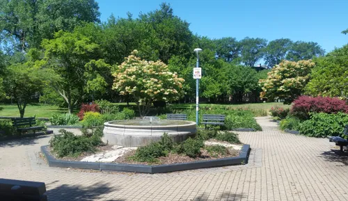 Plaza area in the north section of the park