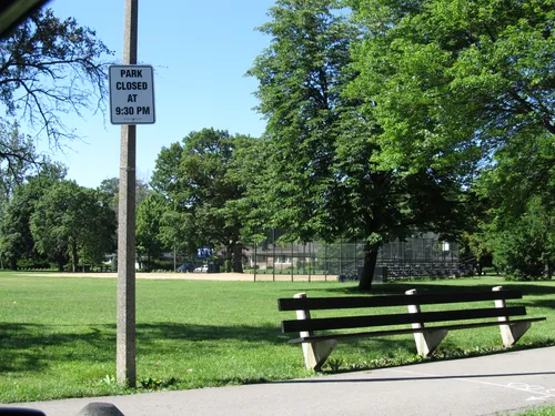 The park grounds as seen from Tahoma Avenue