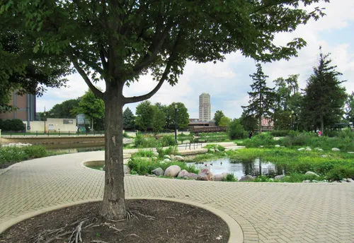 Wonderfully landscaped areas on the park's southern island