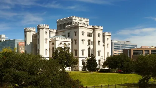 Louisiana's Old State Capitol with its castle-like architecture