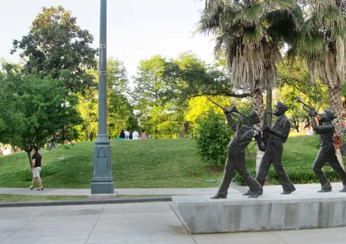 View of the park's south section