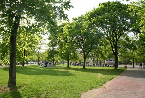 View of the park's south section
