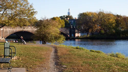 View of the historic Anderson Memorial Bridge