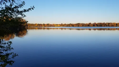 View of the calm waters of Lake Nokomis