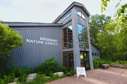 The entrance to Carl W. Kroening Nature Center
