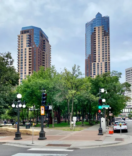 View of the park's north corner
