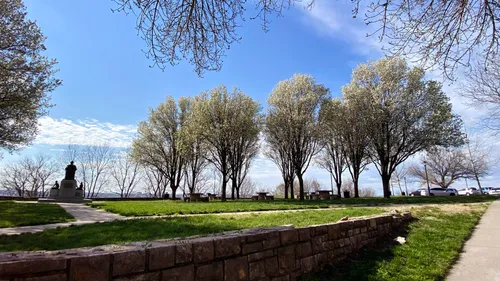 The park's elevated location offers scenic views to the west