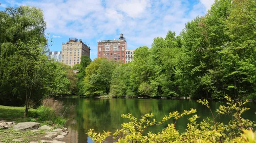 A view of The Pool at the park's northwestern edge