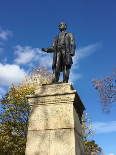 The Louis J. Heintz Monument, dedicated to the Bronx's first Street Commissioner