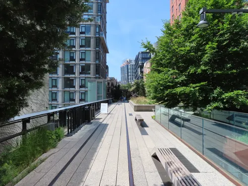 View towards south from above W 23rd St