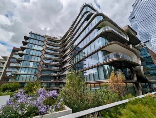 This beautiful building by Zaha Hadid can be seen right next to the High Line at W 28th St