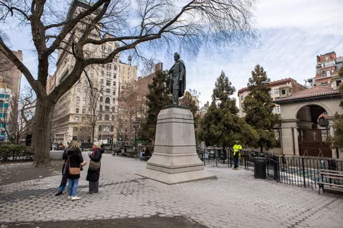 Abraham Lincoln Statue in the northern part of the park