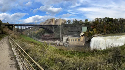Driving Park Avenue Bridge spans the Genesee River north of Lower Falls