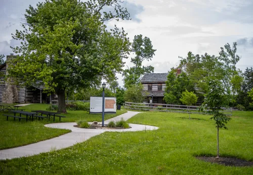 View of the park's landscaped grounds