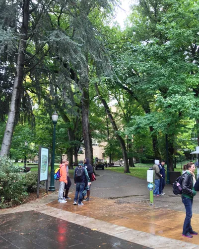 Pathway near Portland State University Library