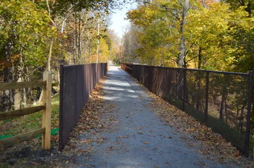 Pennypack Trail at the west edge of the park