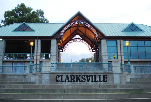 The Cumberland River Center welcomes visitors to Clarksville's waterfront