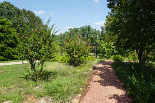 Brick pathway at the Molly Hollar Wildscape