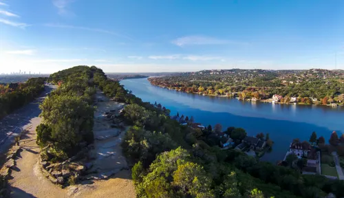 Colorado River viewed from Mount Bonnell's scenic overlook