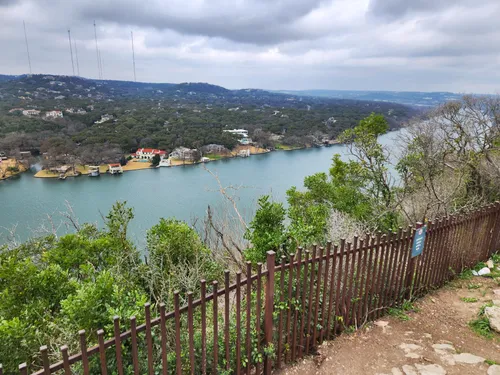 Looking down onto the river panorama