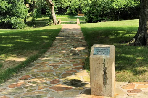Stone pathway and marker