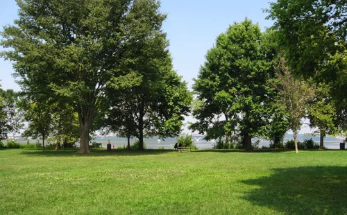 The lawn stretches toward the Potomac waterfront