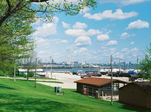 Looking north toward the Milwaukee skyline